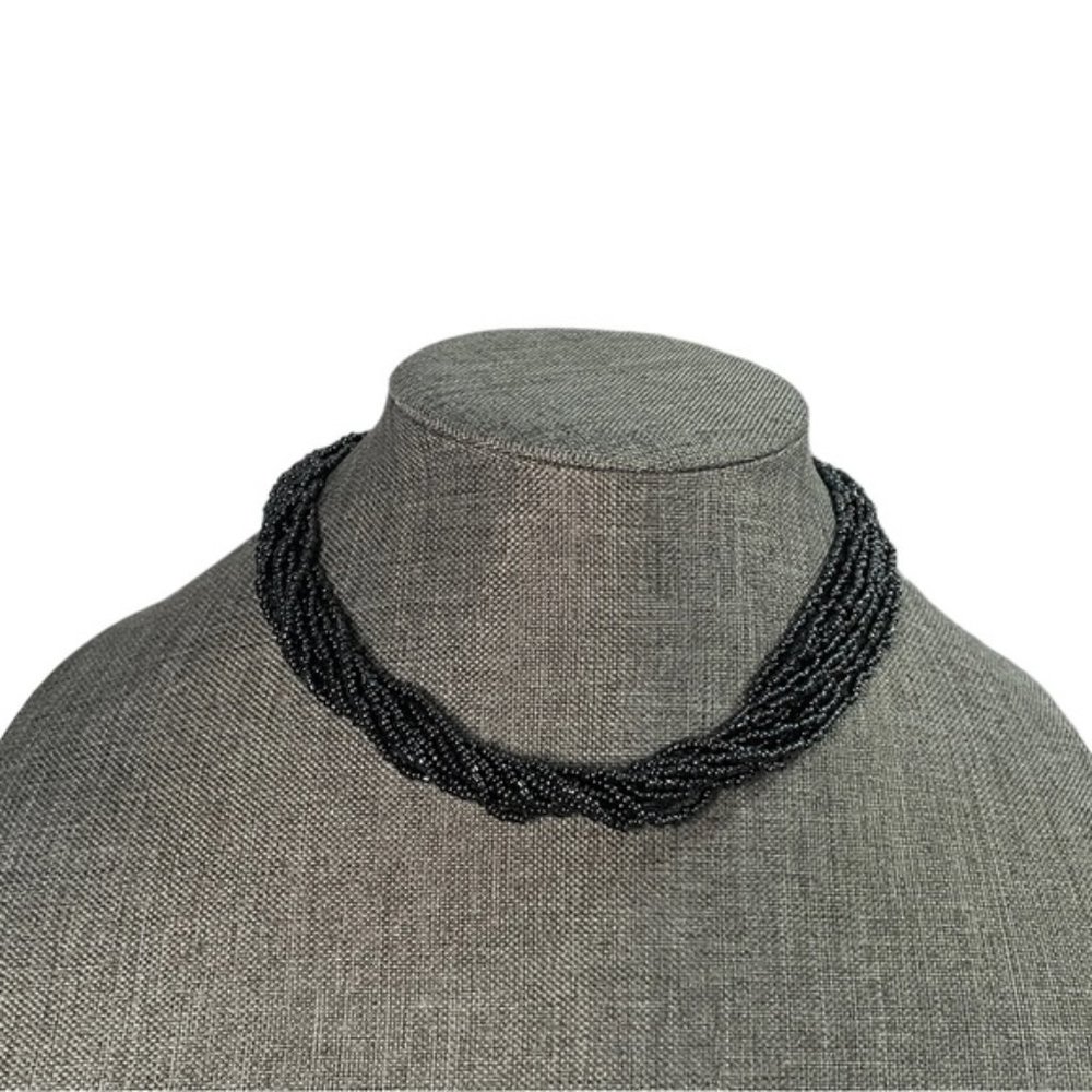 Hematite Beaded Choker Necklace